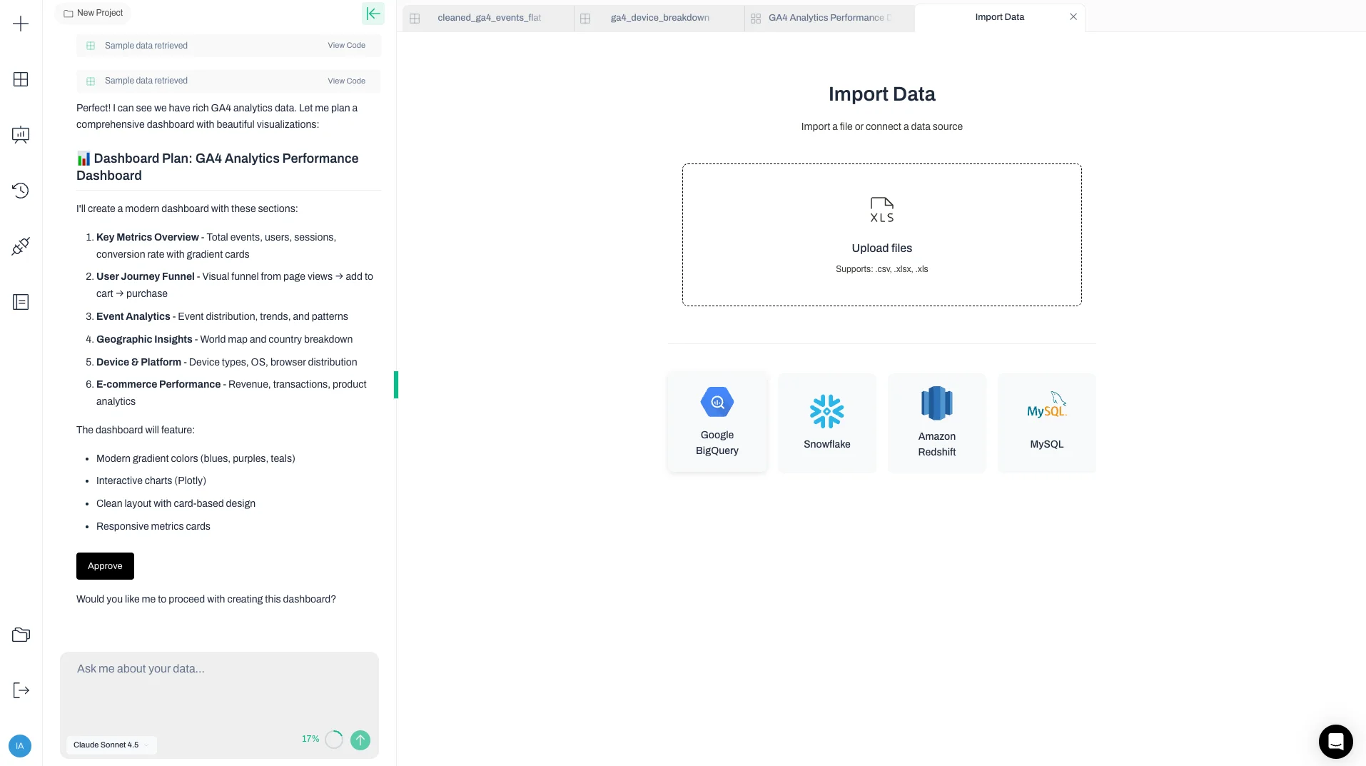 Snowflake dashboard view 2